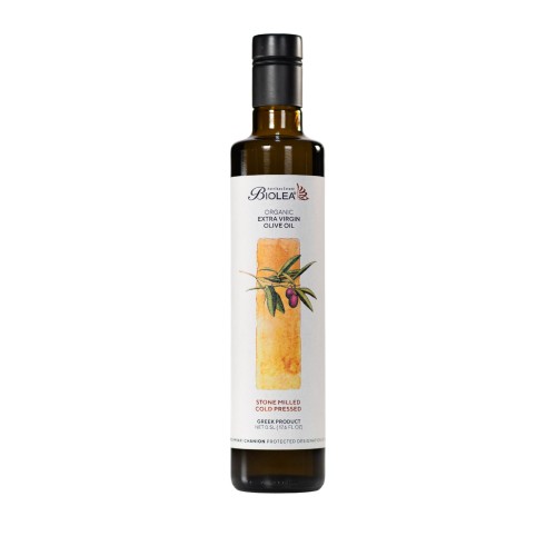 Biolea oliwa extra virgin tradycyjnie tłoczona kamiennymi żarnami PDO Chania 500ml BIO (NMR: Suma 786 mg/kg , Index D1 223 mg/kg)