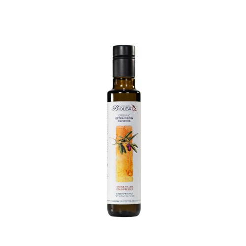 Biolea oliwa extra virgin tradycyjnie tłoczona kamiennymi żarnami PDO Chania 250ml BIO (NMR: Suma 786 mg/kg , Index D1 223 mg/kg)