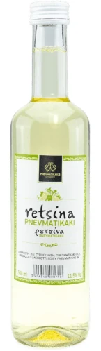 Pnevmatikakis wino Retsina z Krety 500ml
