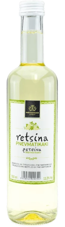 Pnevmatikakis wino Retsina z Krety 500ml