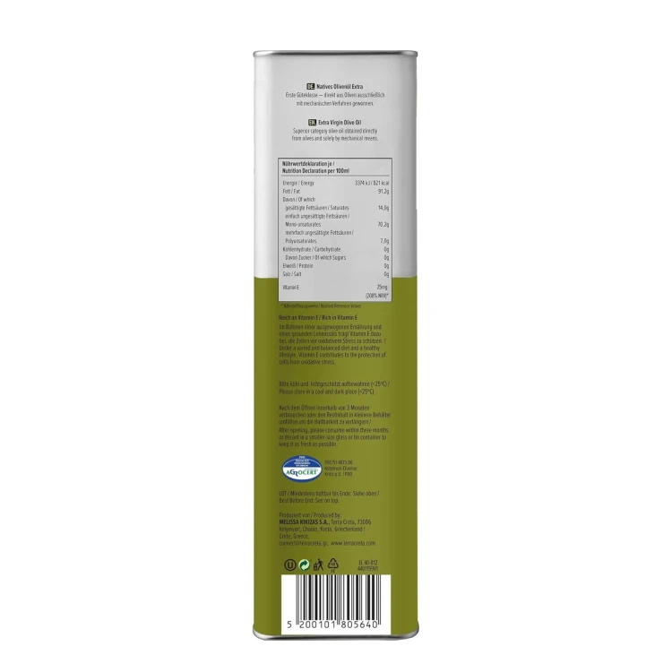 Terra Creta oliwa extra virgin Estate PDO Kolymvari 5L – zdjęcie 2
