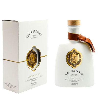The Governor Limited Edition Oliwa Extra Virgin z Wczesnego Zbioru Korfu 500 ml (NMR: Suma 1316 mg/kg , Index D1 875 mg/kg)