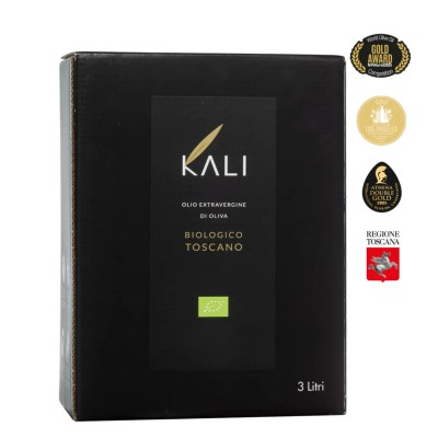 Kali Agri oliwa wczesnego zbioru extra virgin ultra premium Blend bag-in-box 3L BIO (bez certyfikatu PGI)