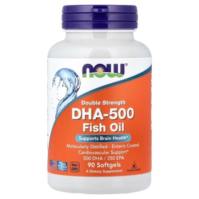 Now Foods DHA-500, 500 mg DHA / 250 mg EPA 90 kapsułek