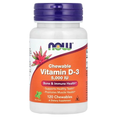 Now Foods Vitamina D-3 5000 IU 120 szt
