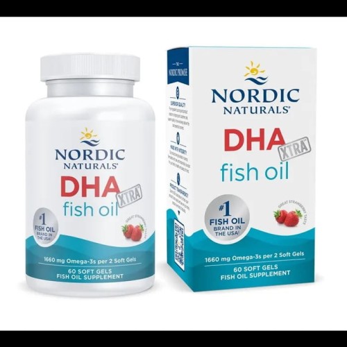 Nordic Naturals DHA Xtra 1660 mg truskawka 60 kapsułek