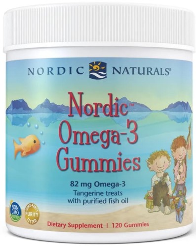 Nordic Naturals Omega-3 Gummies 82 mg mandarynka 120 żelków