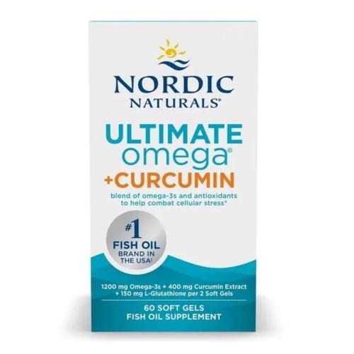 Nordic Naturals Omega-3 Kurkumina 1200 mg 60 kapsułek
