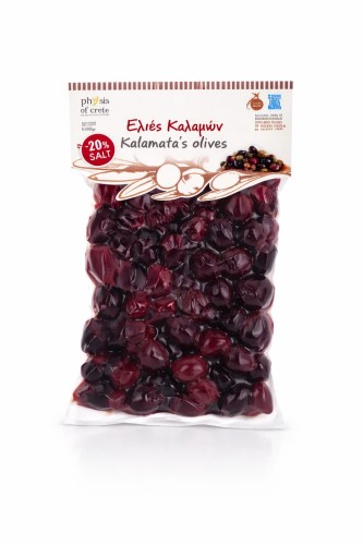 Physis of Crete oliwki niedrylowane kalamata (-20% soli) 250g