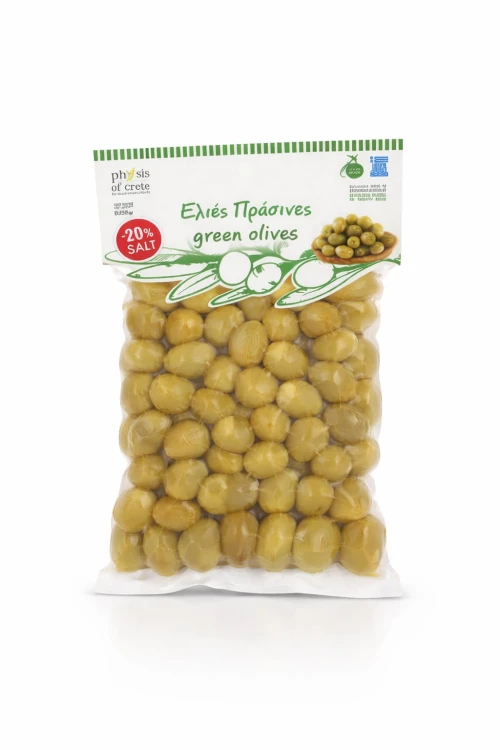 Physis of Crete oliwki niedrylowane zielone (-20% soli) 250g