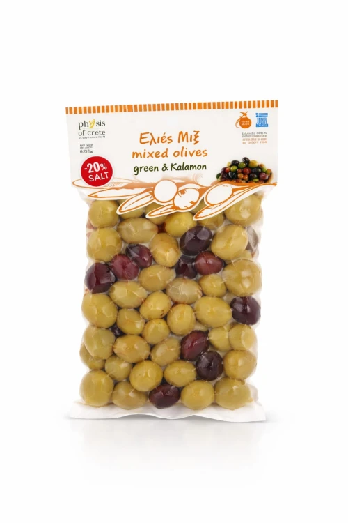 Physis of Crete oliwki niedrylowane mix (-20% soli) 250g