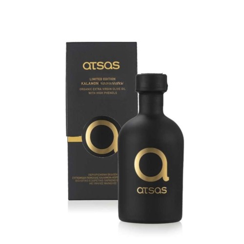 Atsas oliwa extra virgin Gold Blend limited edition 250ml BIO (NMR: Suma 2330 mg/kg , Index D1 2149 mg/kg)