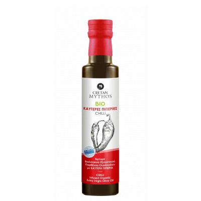 Cretan Mythos oliwa extra virgin aromatyzowana chili 250ml BIO