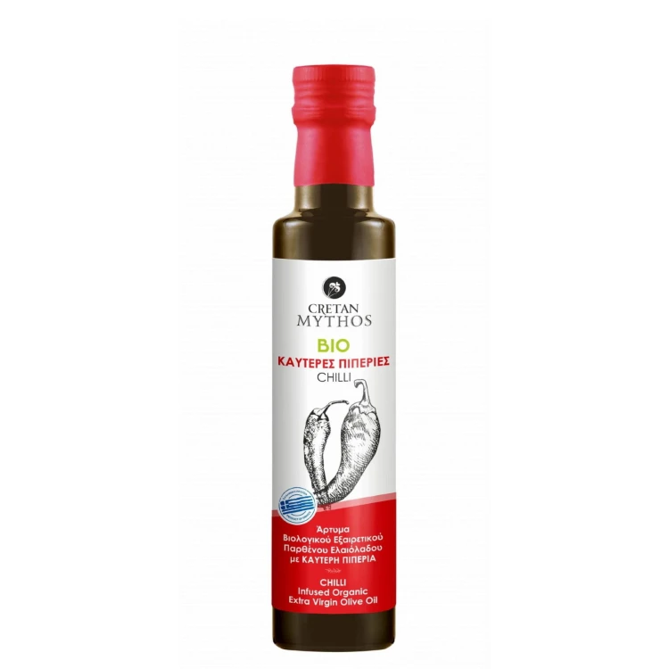 Cretan Mythos oliwa extra virgin aromatyzowana chili 250ml BIO