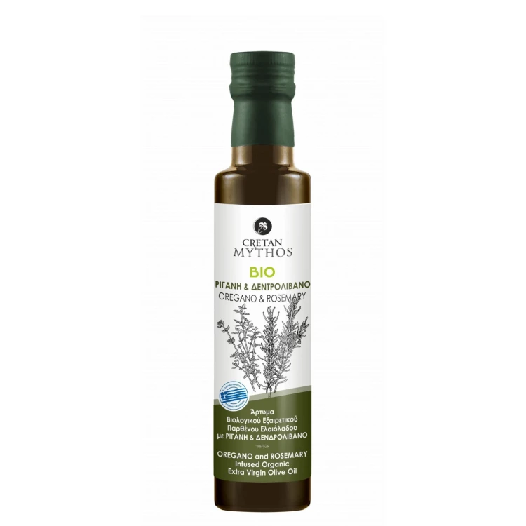 Cretan Mythos oliwa extra virgin aromatyzowana oregano i rozmarynem 250ml BIO