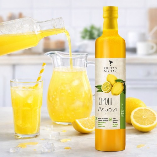 Cretan Nectar Naturalny Koncentrat z cytryn bez konserwantów Chania , Kreta 500ml – zdjęcie 2