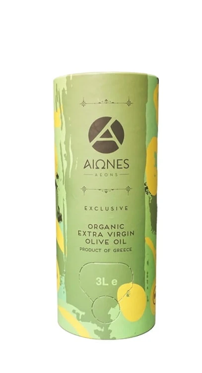 Aeons Exclusive oliwa extra virgin, innowacyjne papierowe opakowanie 3l BIO