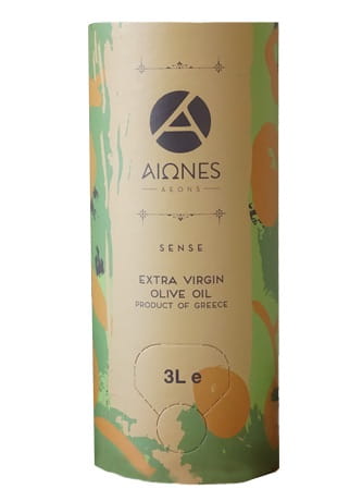 Aeons Sense oliwa extra virgin, innowacyjne papierowe opakowanie 3l