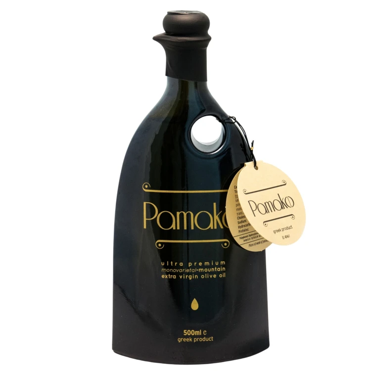 Pamako oliwa wczesnego zbioru extra virgin ultra premium Tsounati Monovarietal 500ml BIO – zdjęcie 6