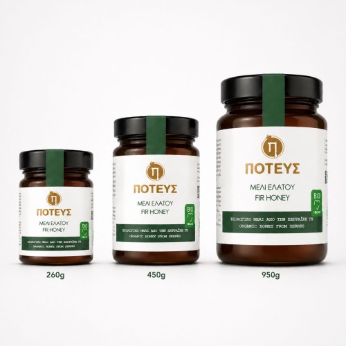 Poteus miód z Serres jodłowy premium 450g BIO