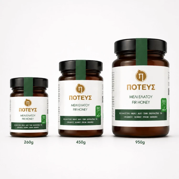 Poteus miód z Serres jodłowy premium 260g BIO