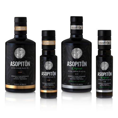 Asopiton oliwa wczesnego zbioru extra virgin ultra premium Koroneiki Monovarietal 500ml – zdjęcie 2