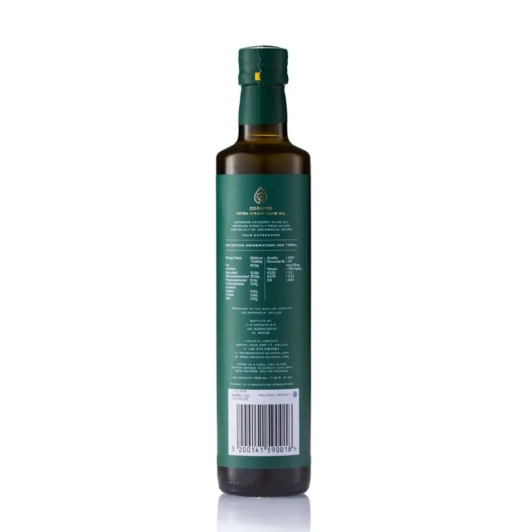 Corinto oliwa extra virgin Manaki 500ml – zdjęcie 2