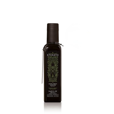 Efkrato oliwa extra virgin premium wczesny zbiór Tsounati 250ml BIO (NMR: Suma 947 mg/kg , Index D1 208 mg/kg)