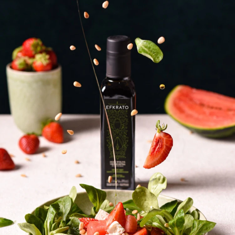 Efkrato oliwa extra virgin premium wczesny zbiór Tsounati 250ml BIO – zdjęcie 8