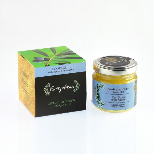 Evergetikon  Peeling do stóp tymianek i mięta 100ml
