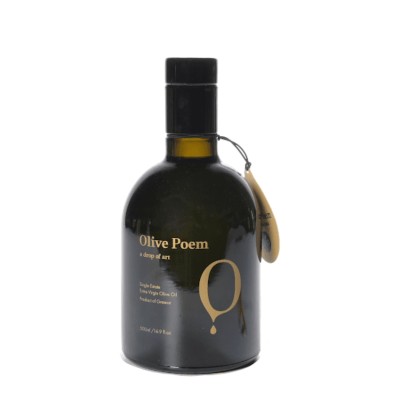 Olive Poem Drop of Art oliwa wczesnego zbioru extra virgin ultra premium 500ml BIO (NMR: Suma 2189 mg/kg , Index D1 1497 mg/kg) – wyprzedana na ten sezon