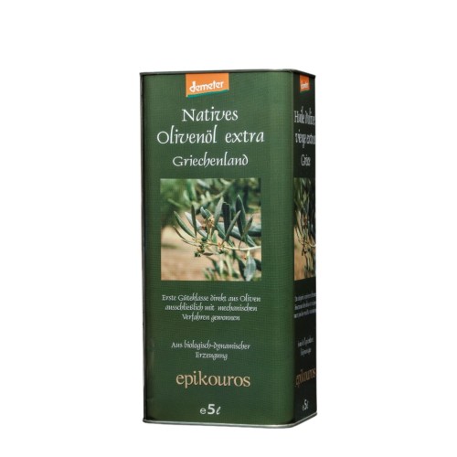 Epikouros oliwa extra virgin Kalamata 5L BIO Demeter