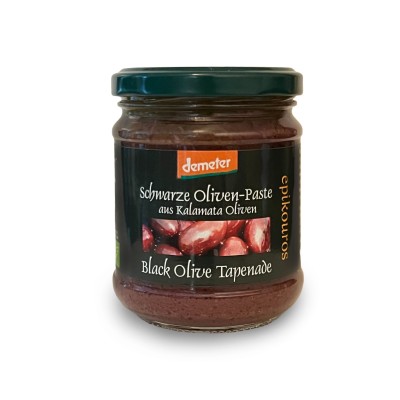 Epikouros  pasta (tapenada) z oliwek Kalamon 190g BIO Demeter