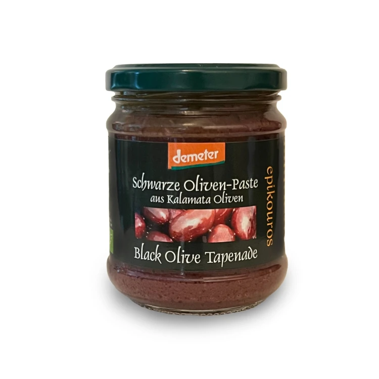Epikouros pasta (tapenada) z oliwek Kalamon 190g BIO Demeter