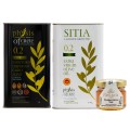Physis of Crete — Duet z Sitii: Oliwa extra virgin 0.2 1L + oliwa 0.2 PDO Sitia 1L + miód leśny z szałwią 30g