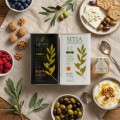 Physis of Crete — Duet z Sitii: Oliwa extra virgin 0.2 1L + oliwa 0.2 PDO Sitia 1L + miód leśny z szałwią 30g