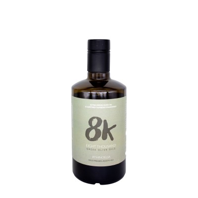 8K oliwa wczesnego zbioru extra virgin ultra premium Athinolia Monovarietal 500ml (NMR: Suma 472 mg/kg, Index D1 255 mg/kg)