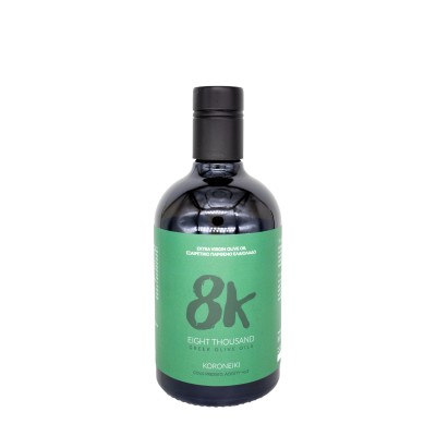8K oliwa wczesnego zbioru extra virgin ultra premium Koroneiki Monovarietal 500ml