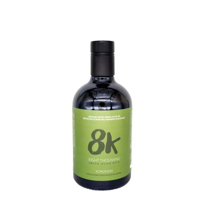 8K oliwa wczesnego zbioru extra virgin ultra premium Koroneiki Monovarietal 500ml BIO