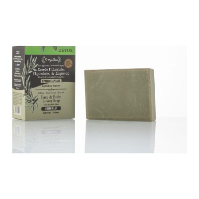 Evergetikon naturalne mydło z zieloną glinką 120-140g