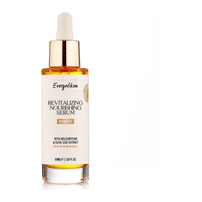 Evergetikon Serum na noc rewitalizująco-odżywcze z helichrysum, winogronem i liściem oliwnym 30ml