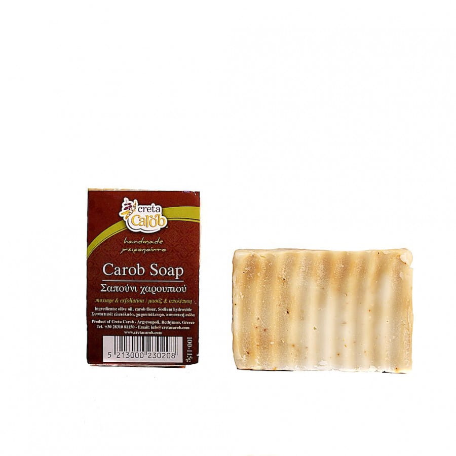 Creta Carob Mydło oliwkowe z karobem 100g – zdjęcie 2