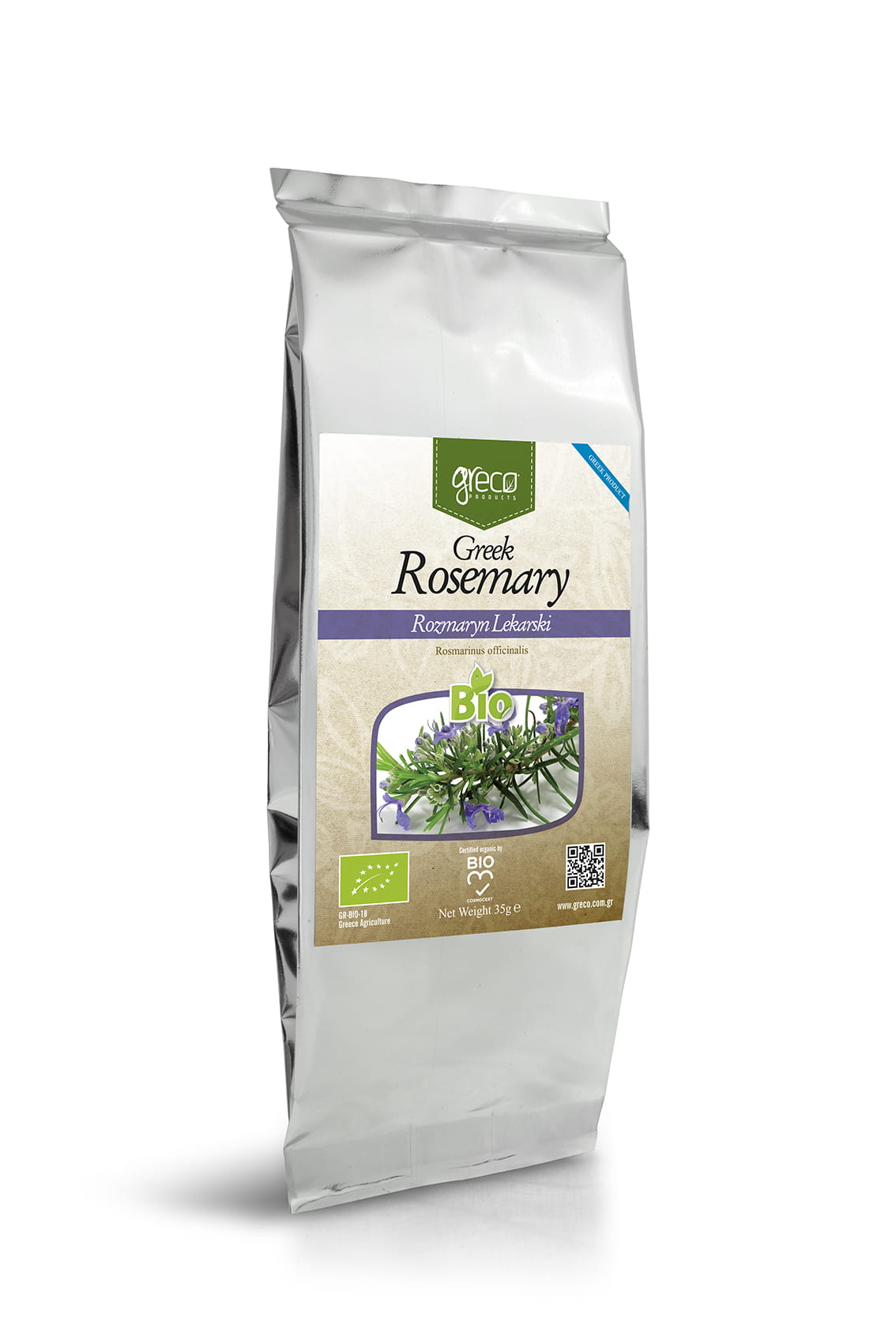 Greco rozmaryn (rosmarinus officinalis) 35g BIO – zdjęcie 2