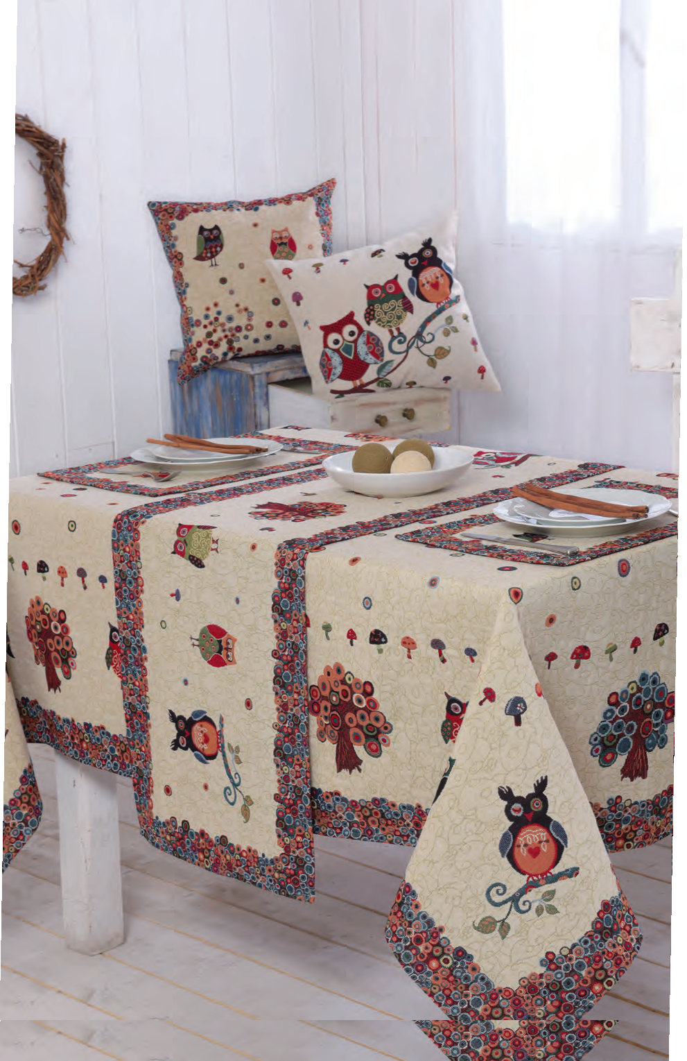 Kedima Bieżnik sowy 45x140cm