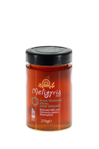 Meligyris miód z Krety zestaw dziki górski tymianek i szałwia 2x270g BIO – zdjęcie 3