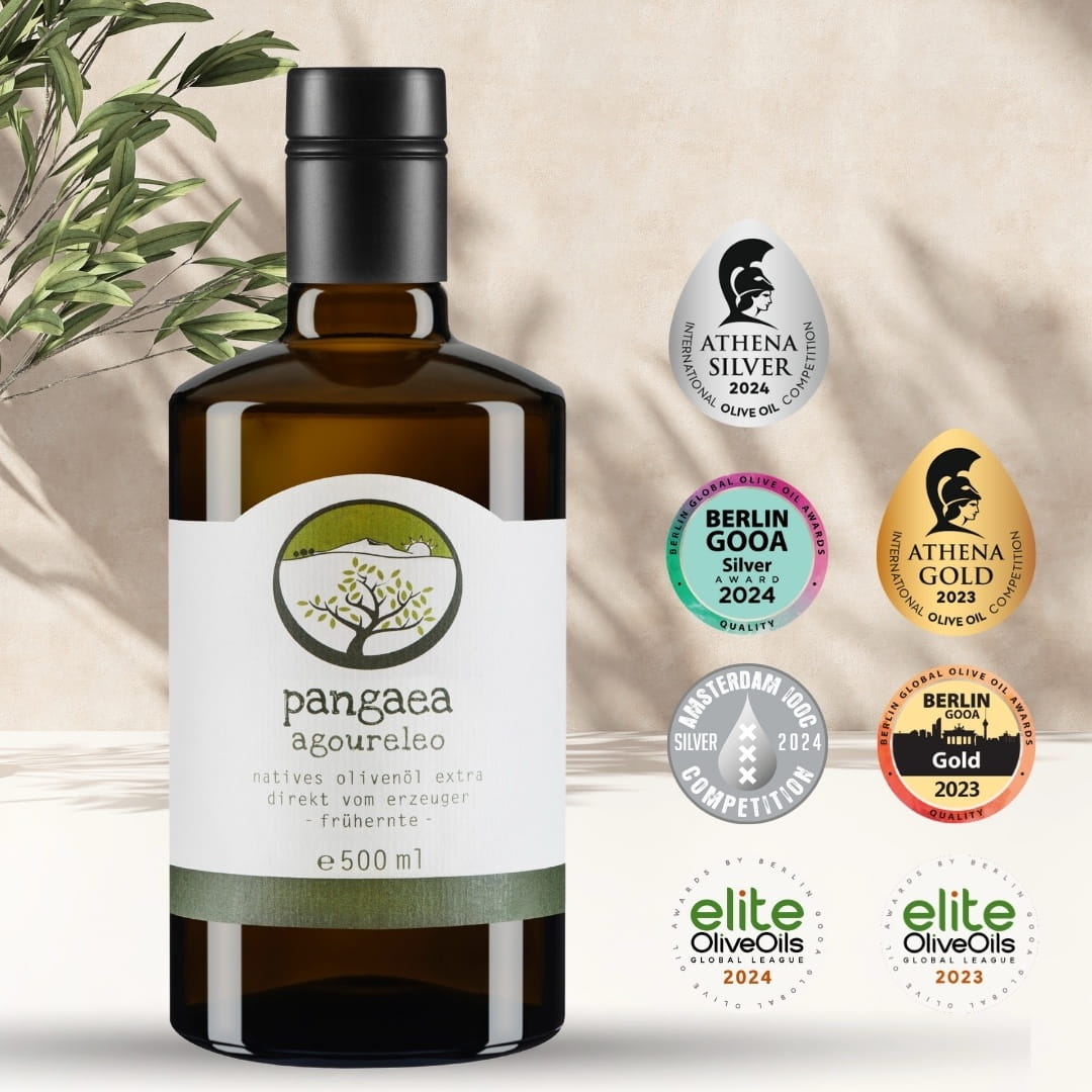 Pangaea oliwa extra virgin wczesny zbiór Agoureleo 500ml BIO