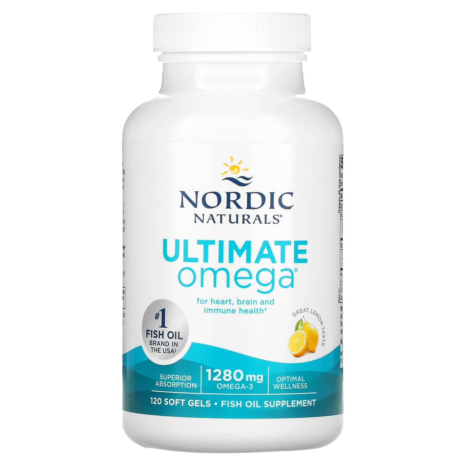 Nordic Naturals Ultimate Omega 1280 mg cytryna 120 kapsułek – zdjęcie 3
