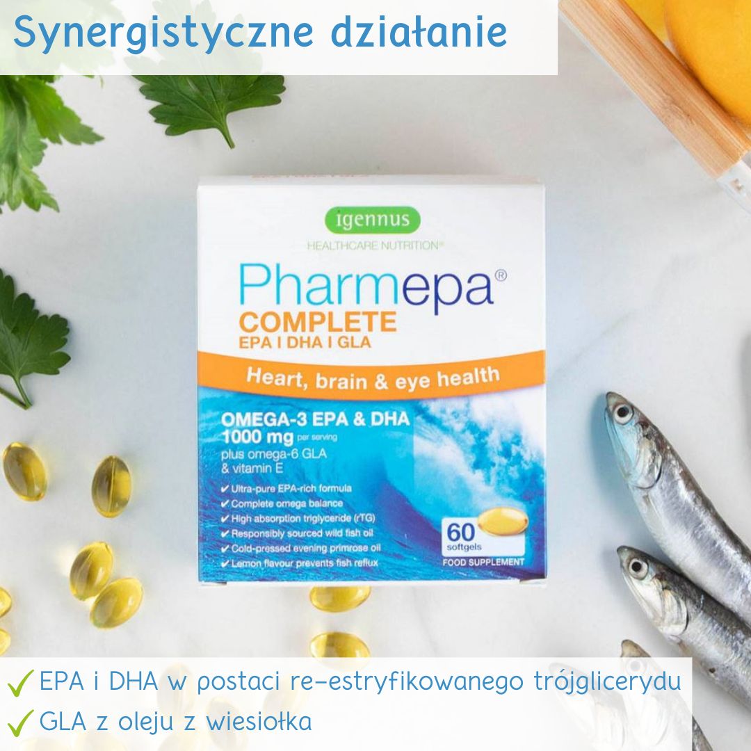 Igennus Pharmepa COMPLETE Omega 3 EPA/DHA 1000 mg 60 kaps – zdjęcie 2