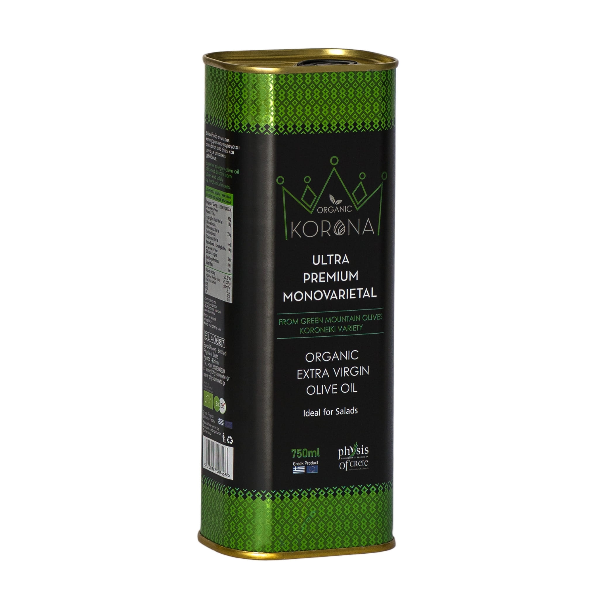 Physis of Crete oliwa extra virgin Korona premium 750ml BIO – zdjęcie 3