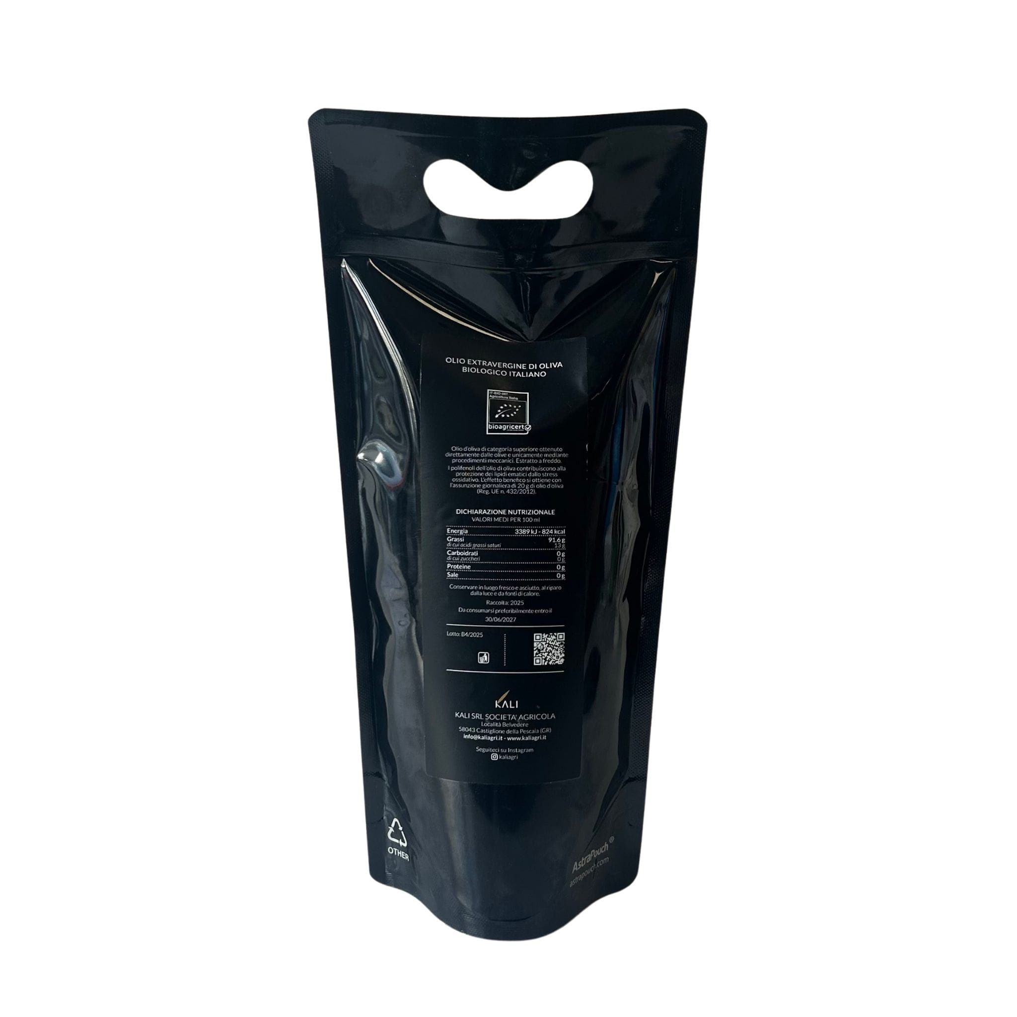 Kali Agri Oliwa extra virgin Toscano ultra premium Poggio de Beppa 750ml bag in box BIO – zdjęcie 3